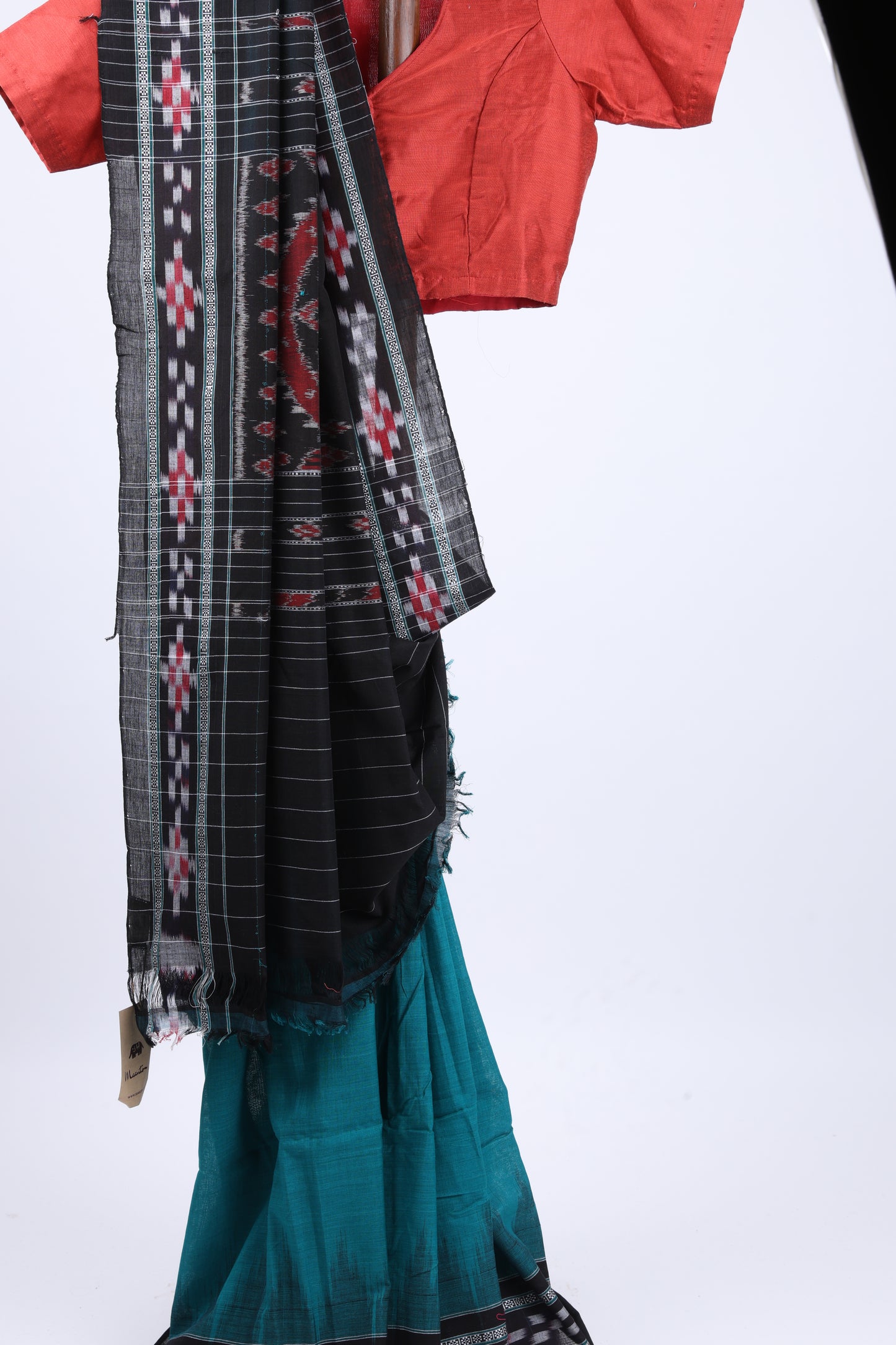 Pine Sambalpuri Ikkat Saree