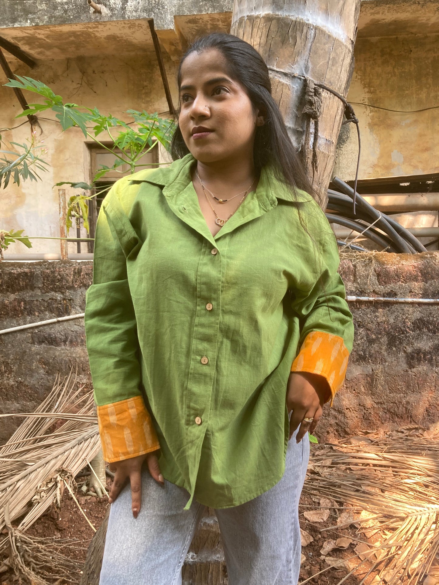 Light Green Cotton Shirt