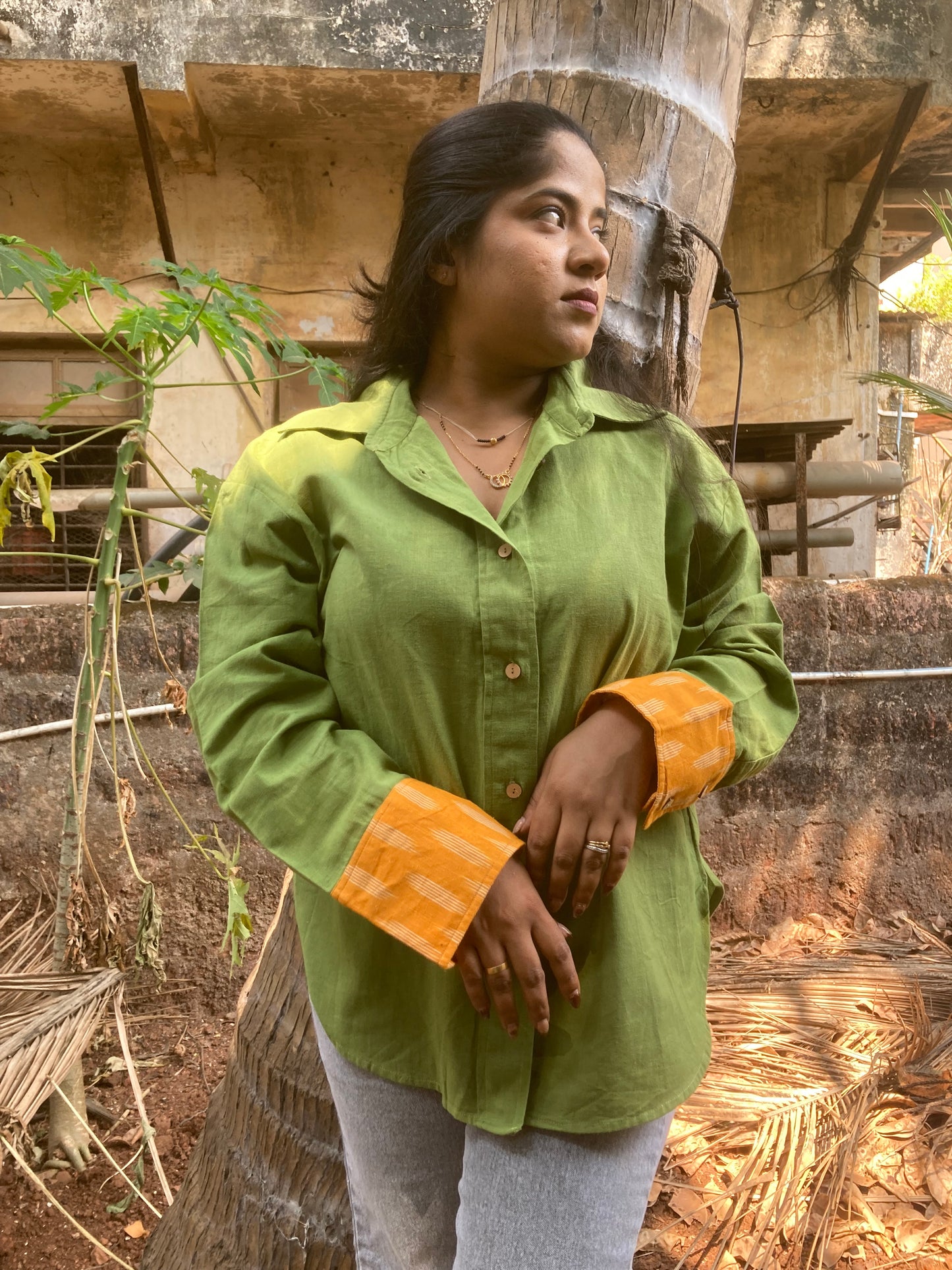Light Green Cotton Shirt