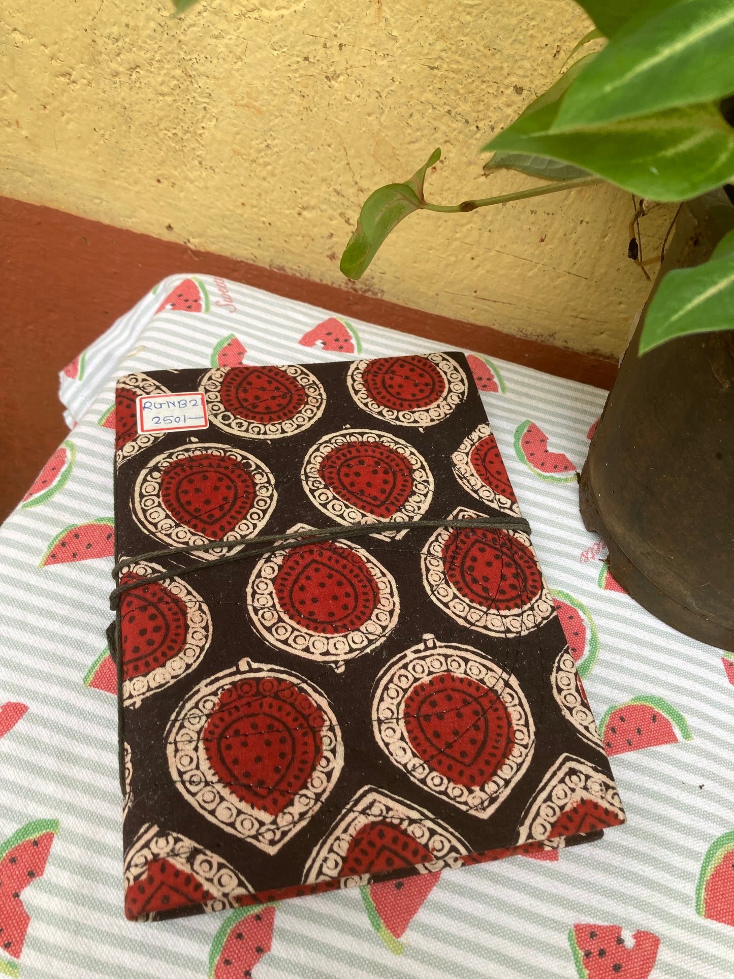 Charcoal Black Fabric-Covered Notebook