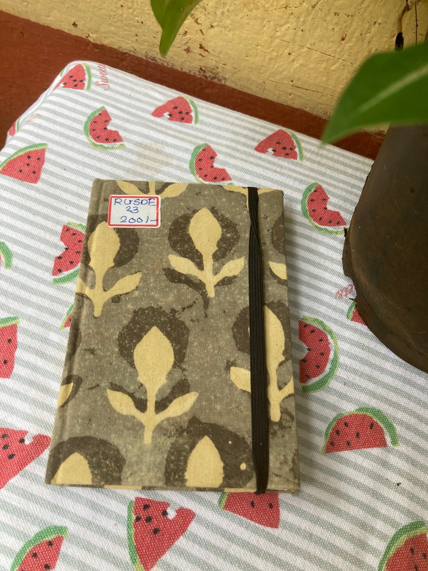 Olive Green Fabric -Covered Dairy