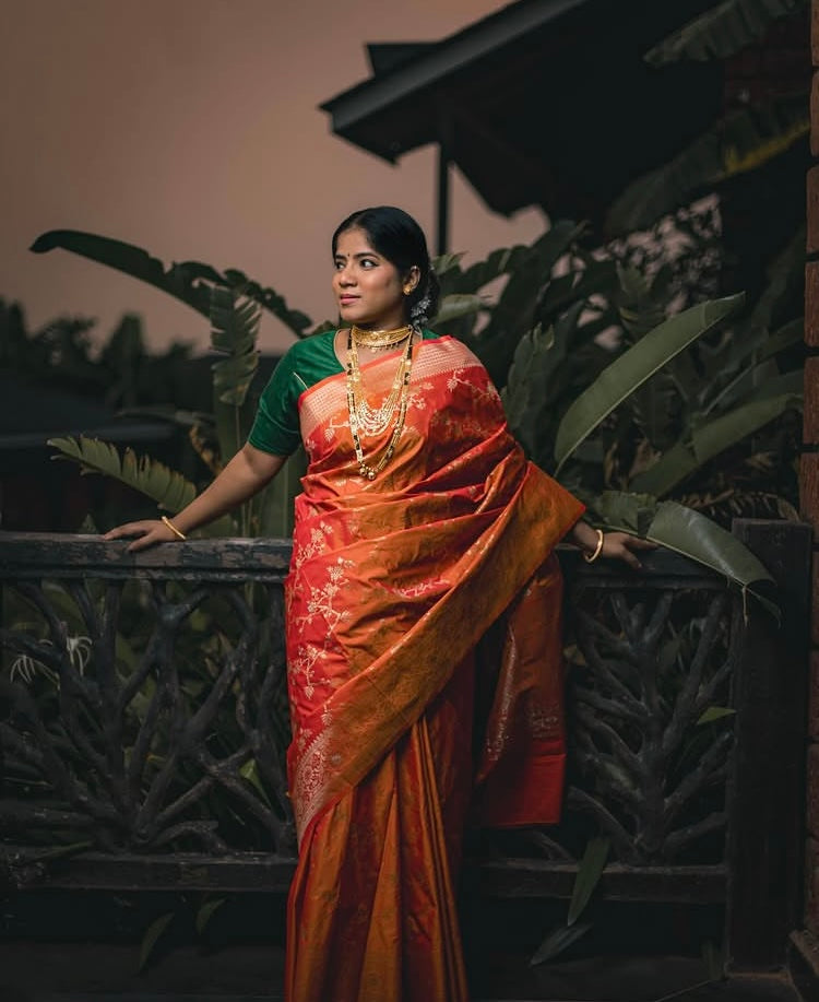 Fire Banarasi Sari