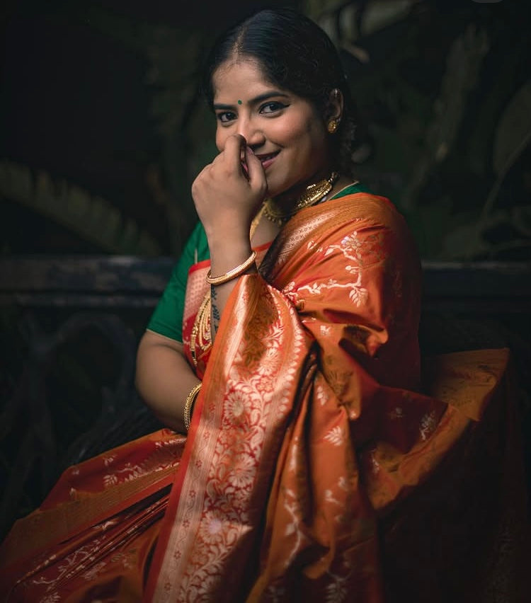 Fire Banarasi Sari