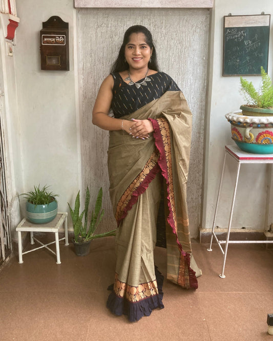 Ash Gray Concept Saree