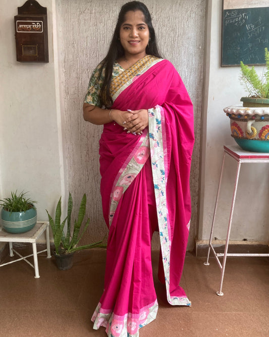 Mulberry Pink Concept Saree