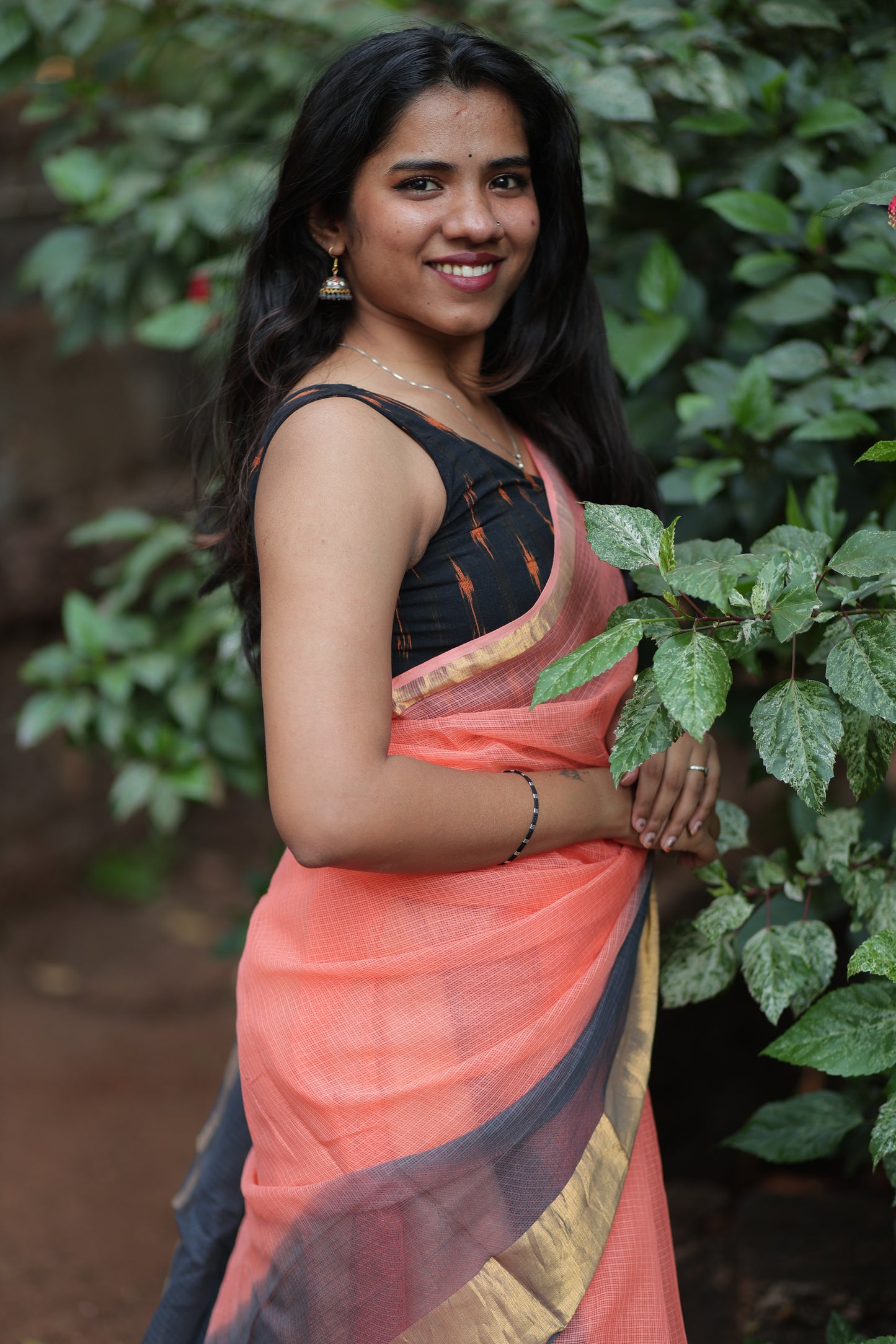 Tiger Ombre-Dyed Kota Doria Saree