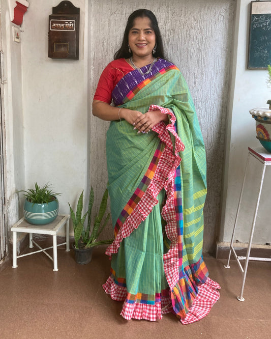 Emerald Green Concept Saree