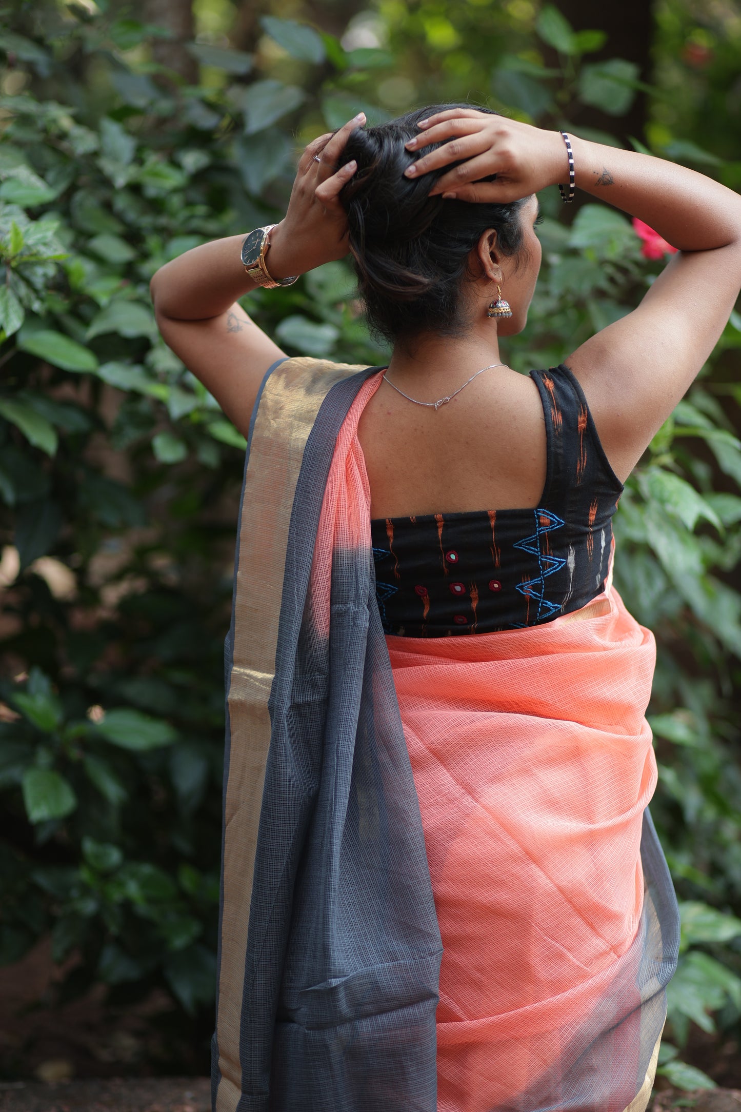 Tiger Ombre-Dyed Kota Doria Saree