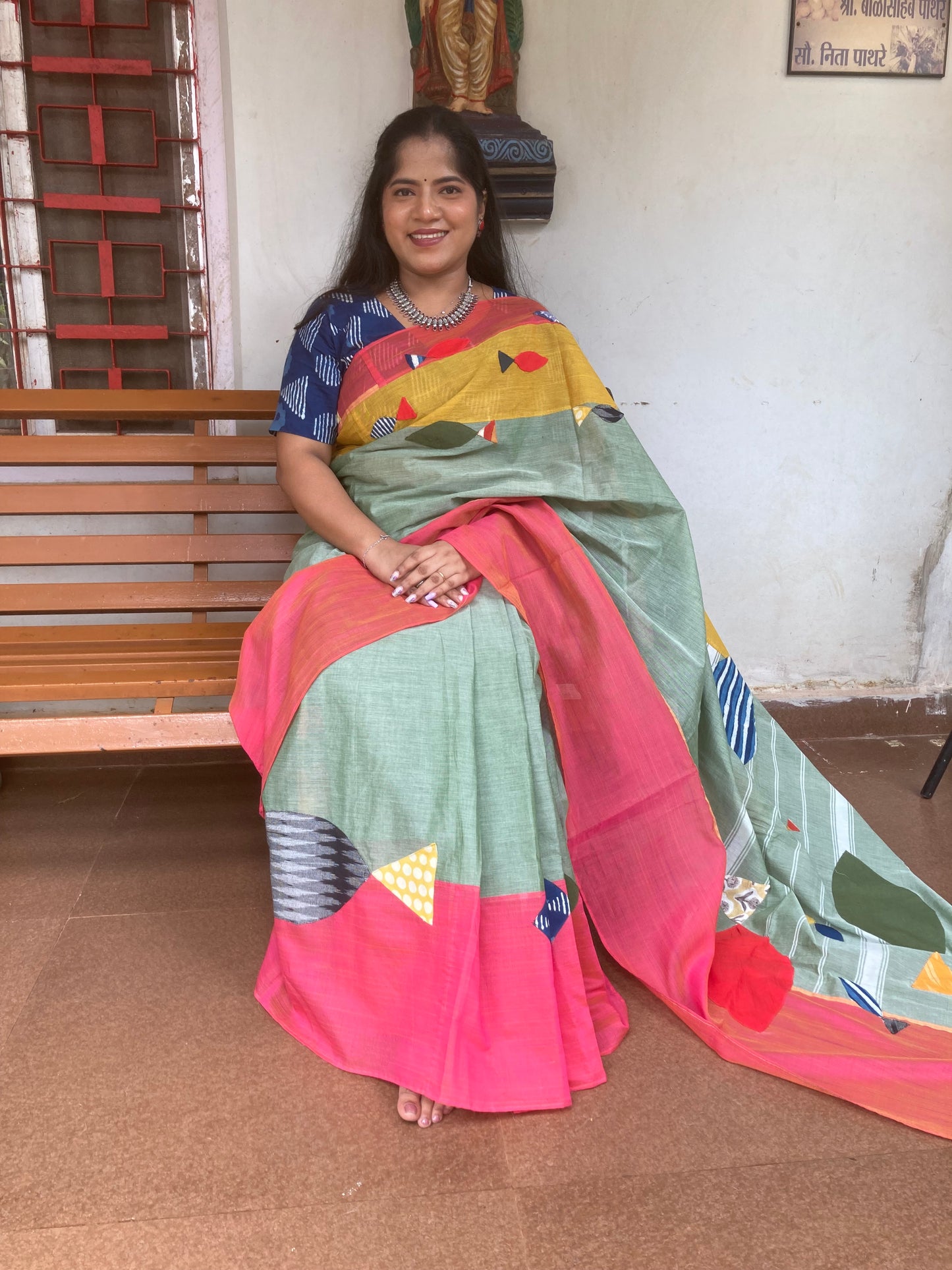 Light Green Concept Saree