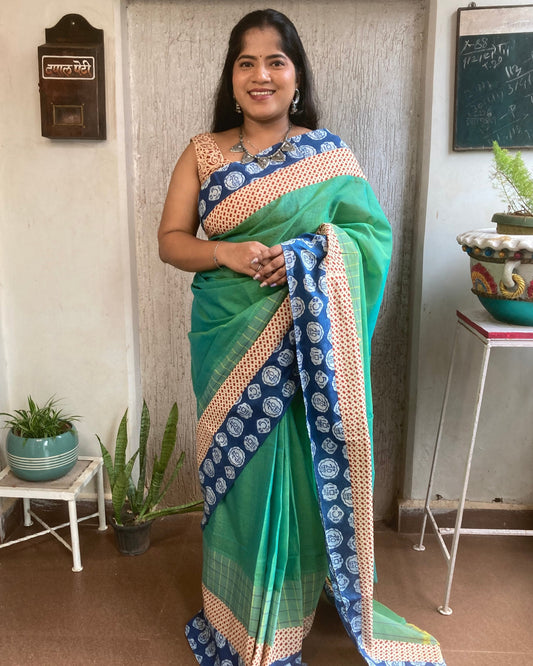 Pistachio Green  Concept Saree