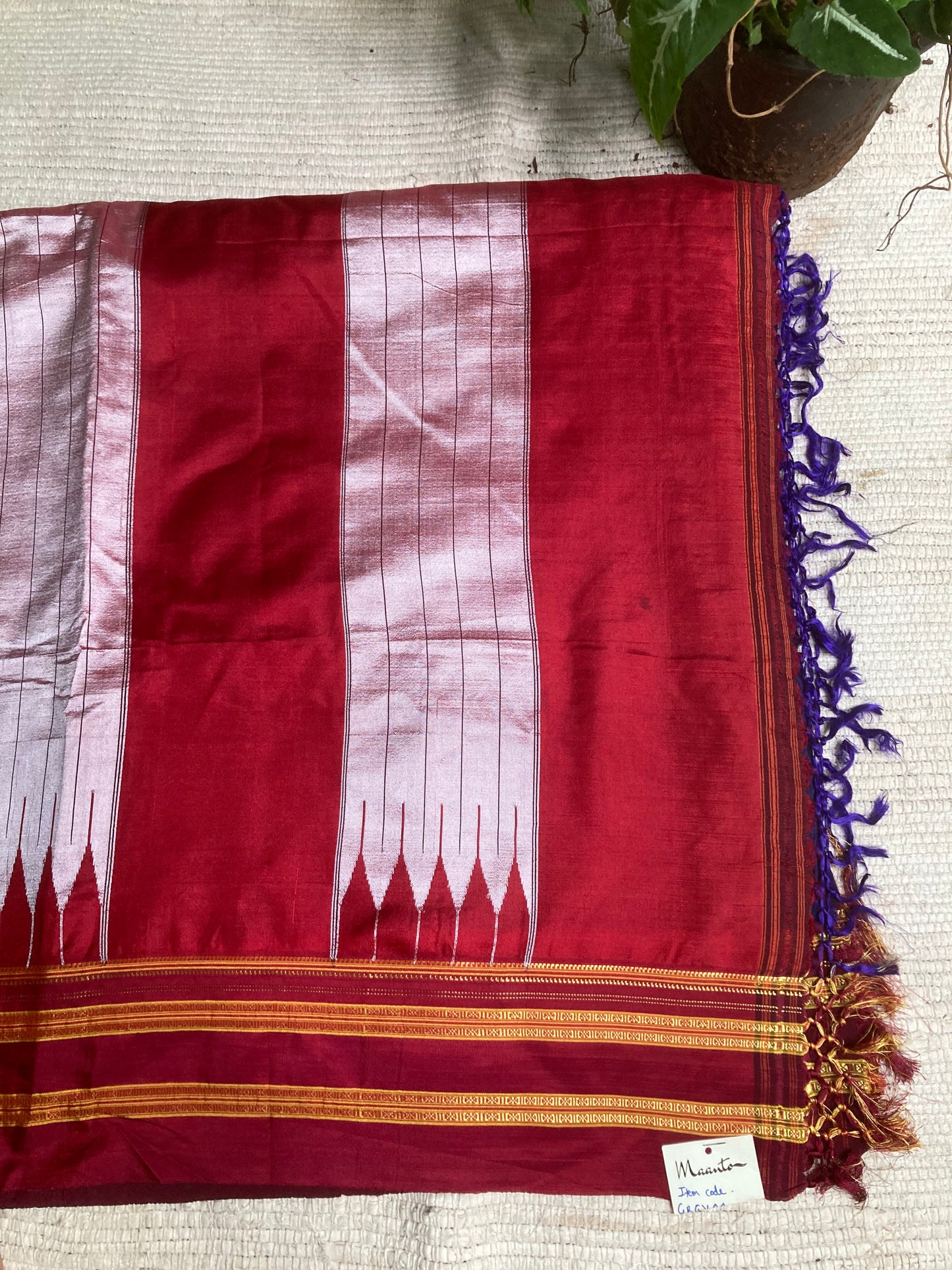 Deep Violet Ilkal Saree