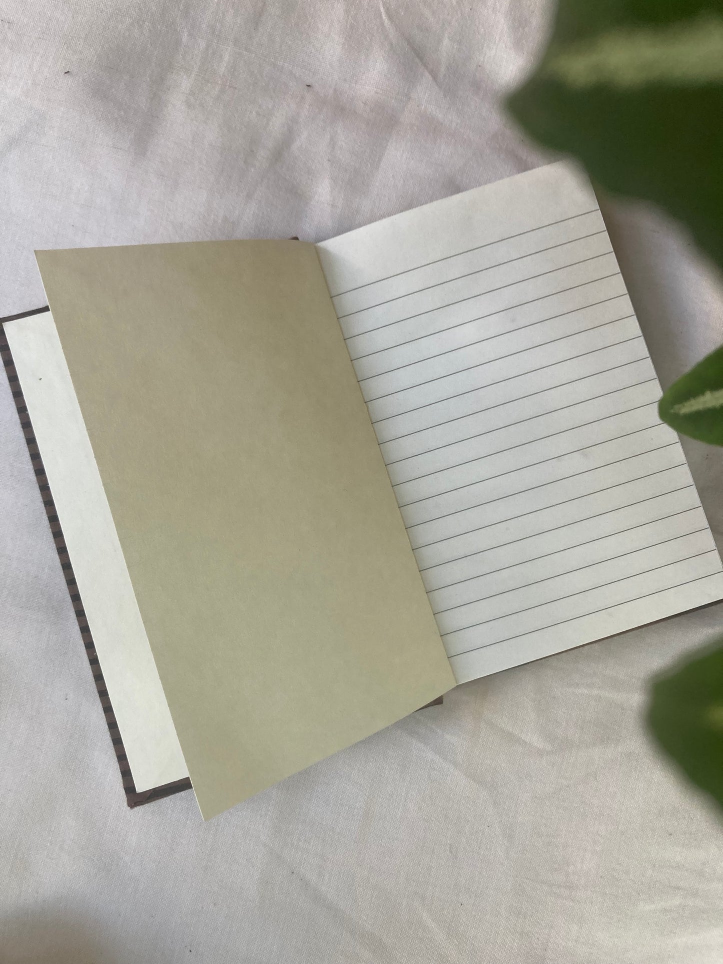 Bistre Fabric-Covered Diary