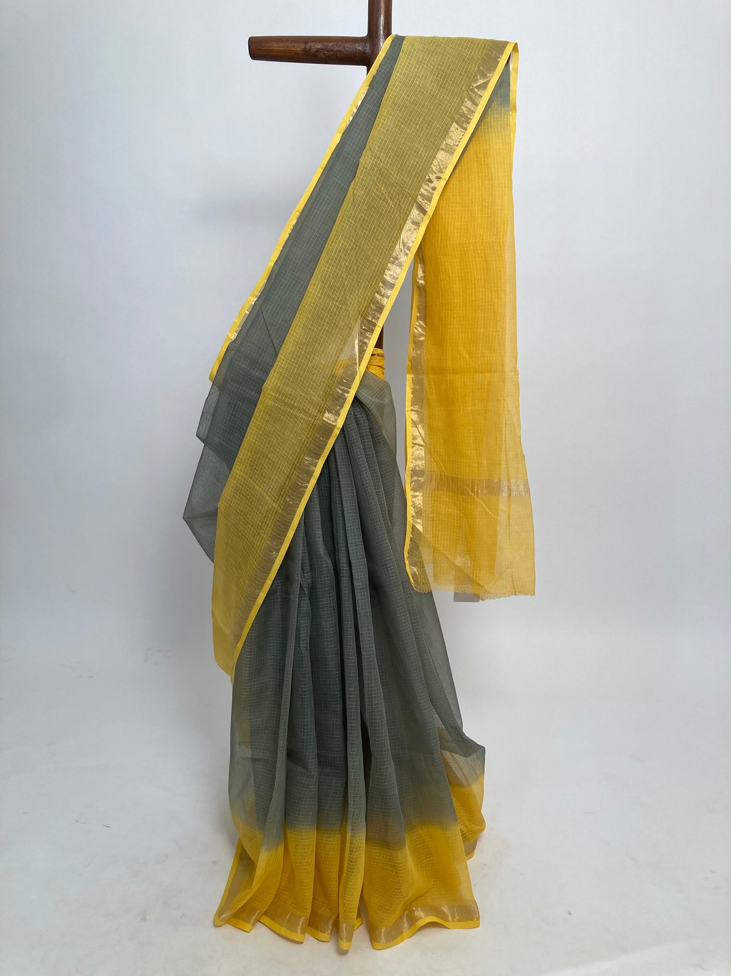 Coin Ombre-Dyed Kota Doria Saree