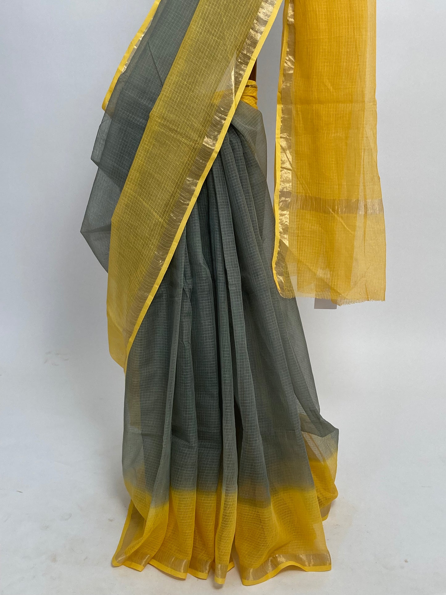 Coin Ombre-Dyed Kota Doria Saree