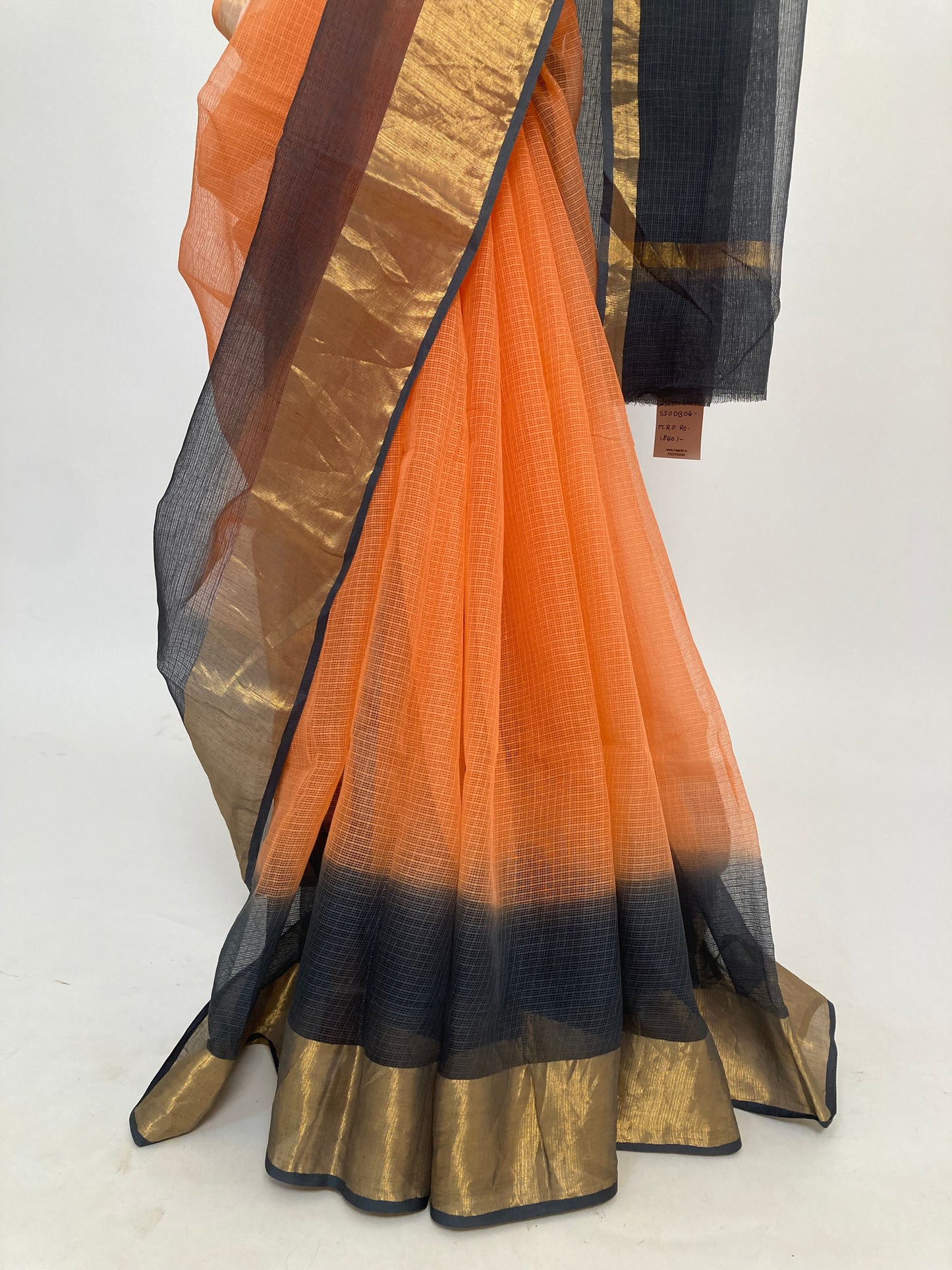 Tiger Ombre-Dyed Kota Doria Saree