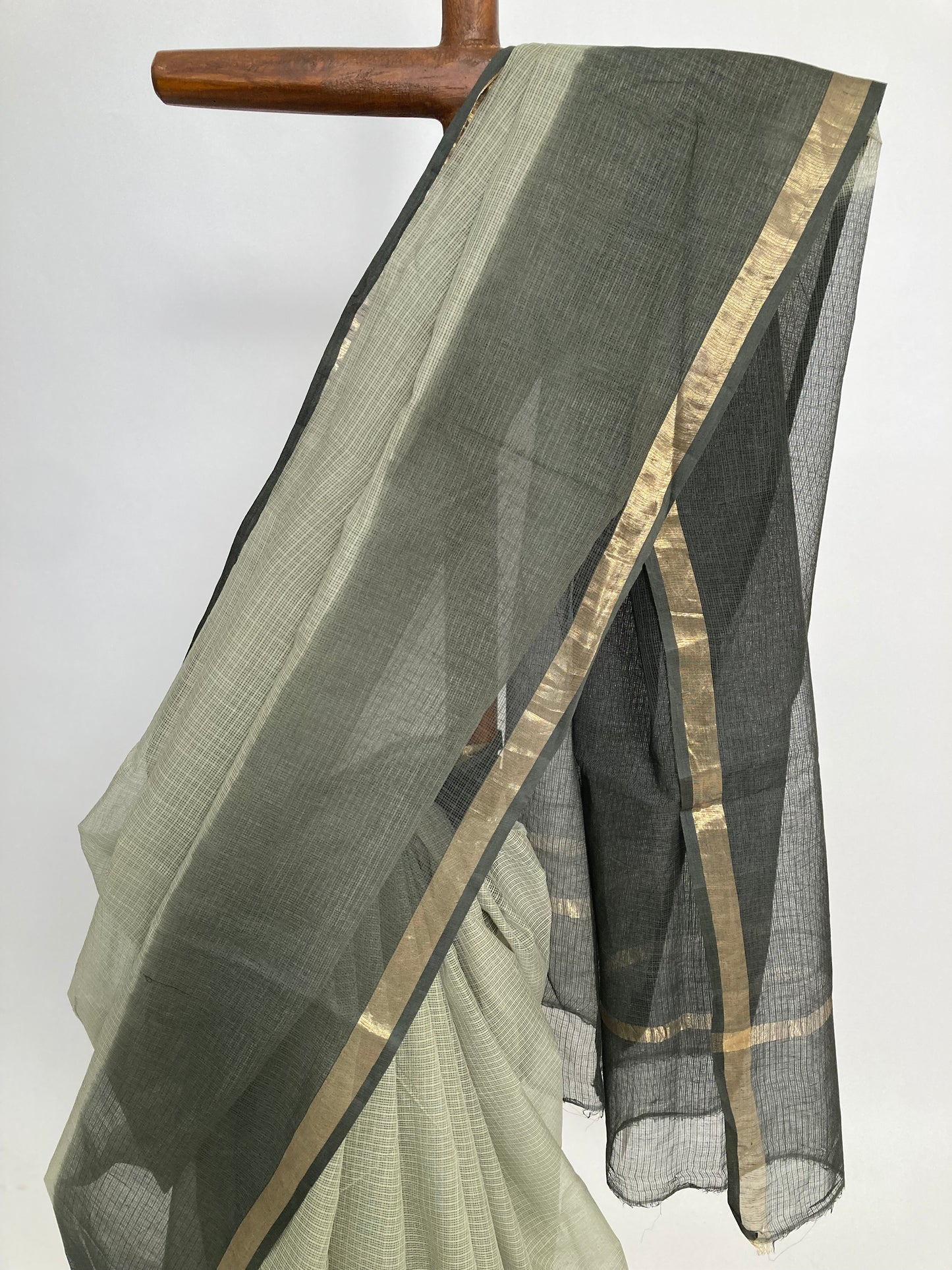 Cloud Ombre-Dyed Kota Doria Saree