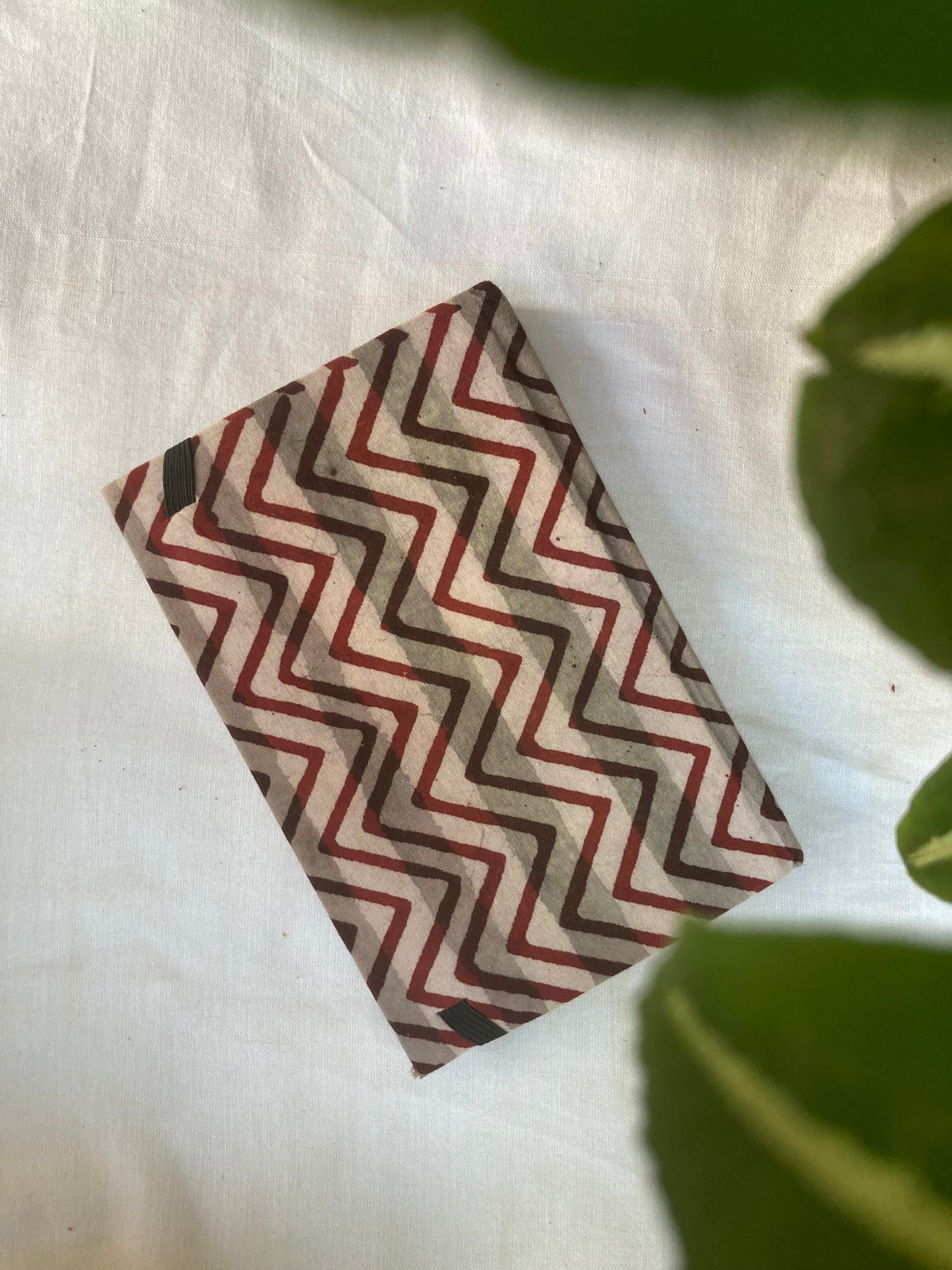 Buff Fabric- Covered Diary