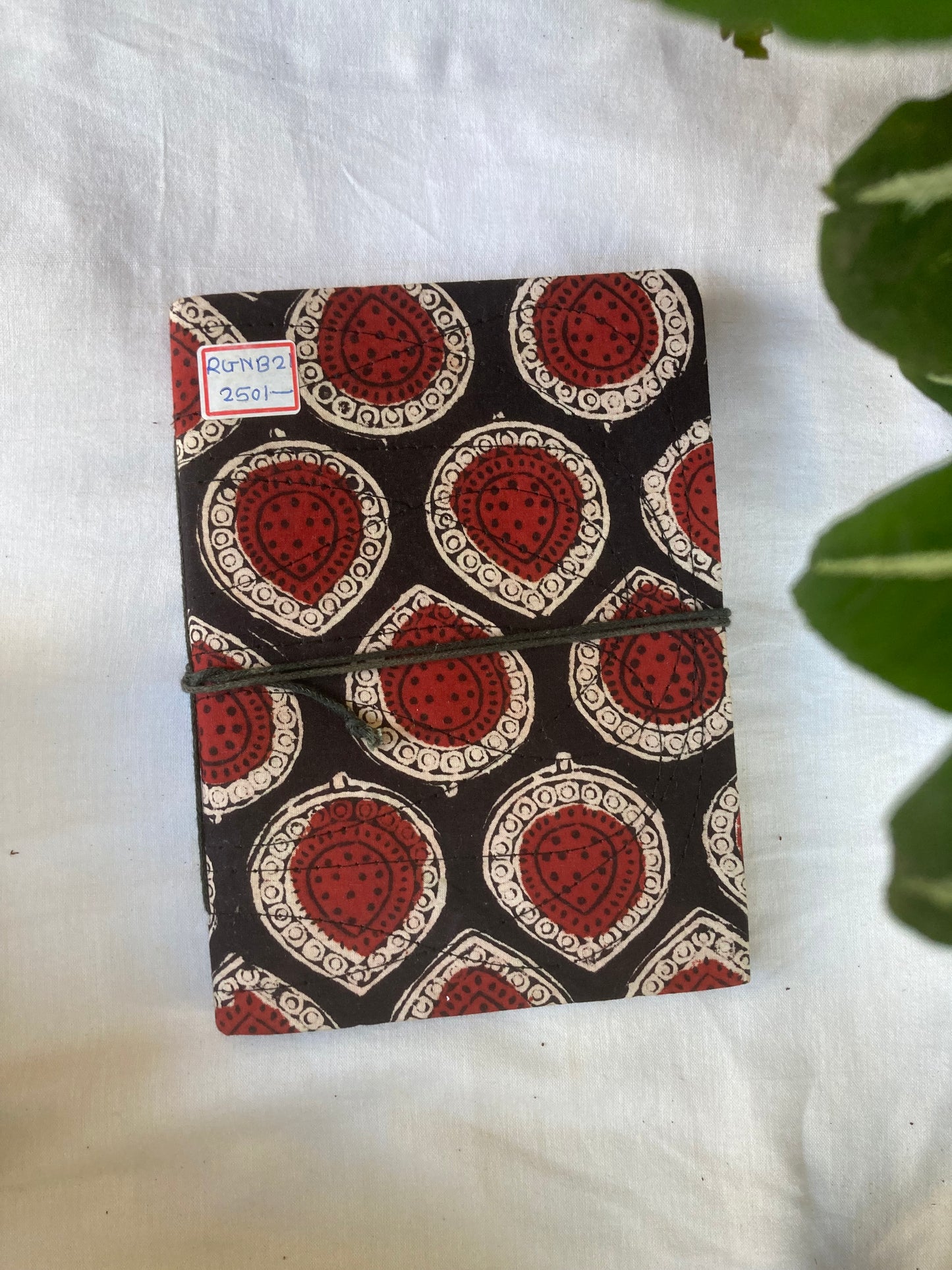Charcoal Black Fabric-Covered Notebook
