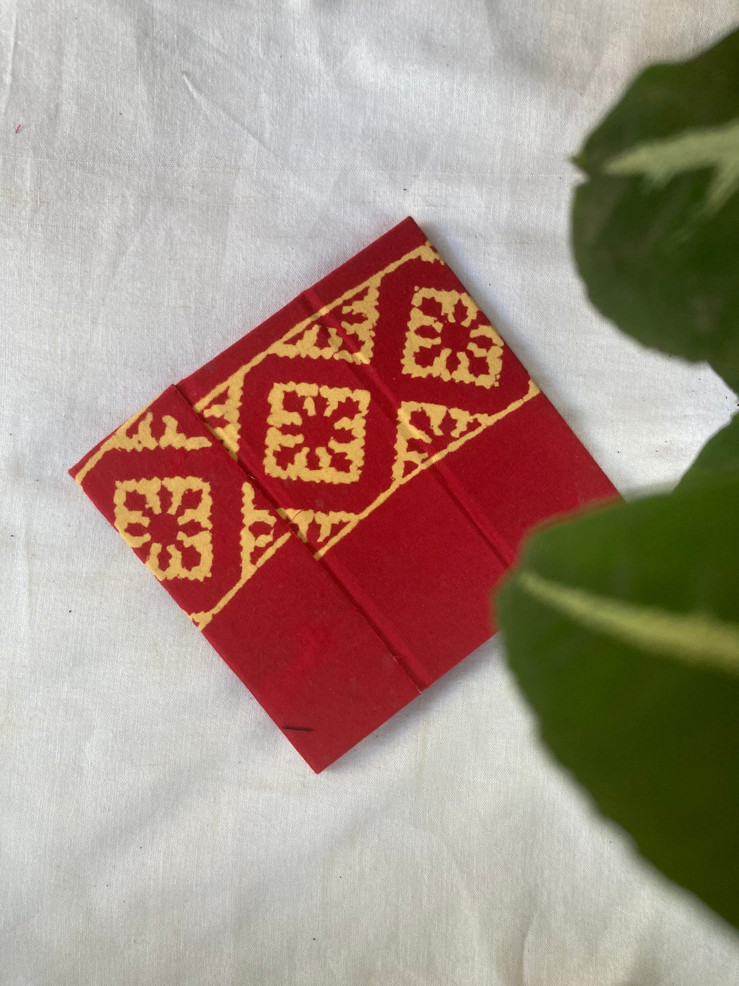 Blood Red Fabric-Covered Penstand
