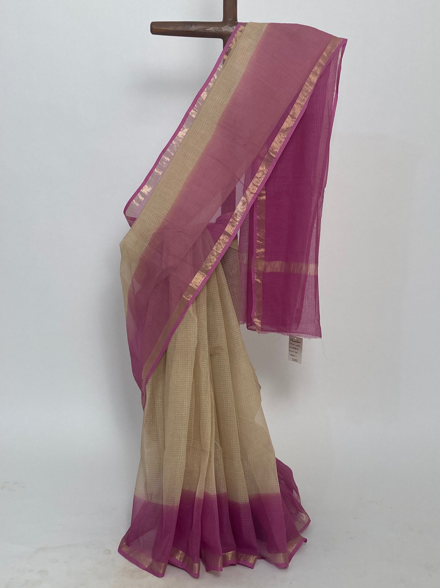 Camel Ombre-Dyed Kota Doria Saree