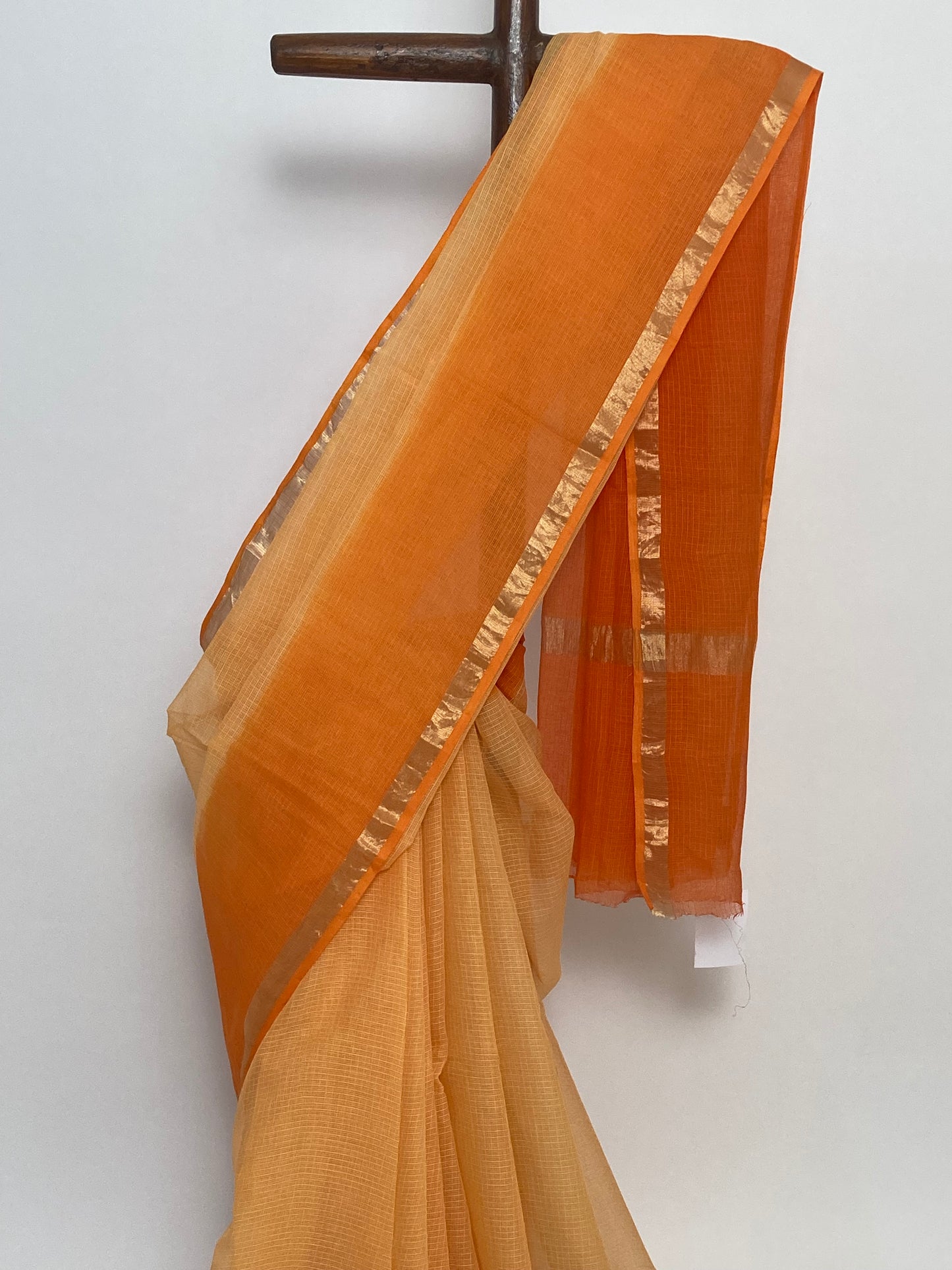 Fire Ombre- Dyed Kota Doria Saree