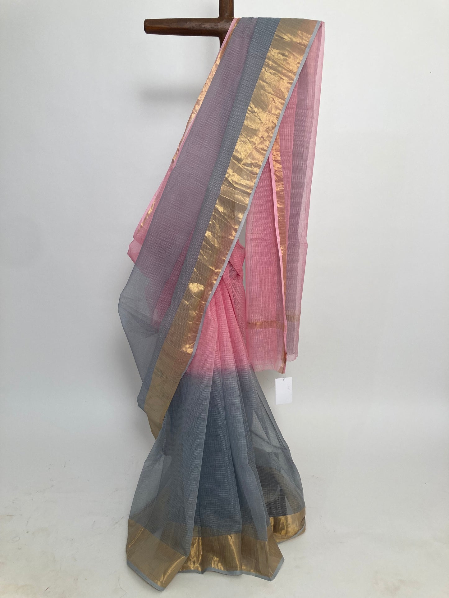 Coin Ombre-Dyed Kota Doria Saree