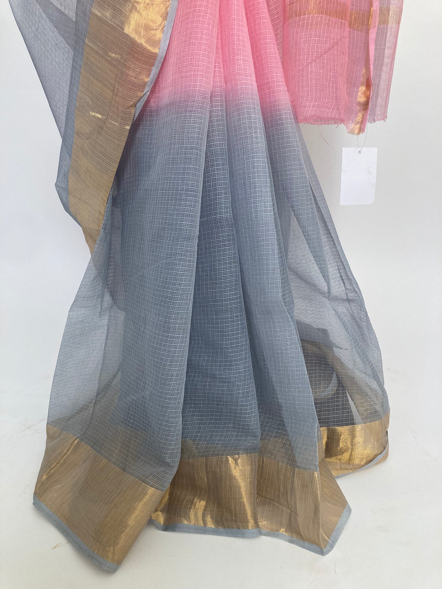Coin Ombre-Dyed Kota Doria Saree