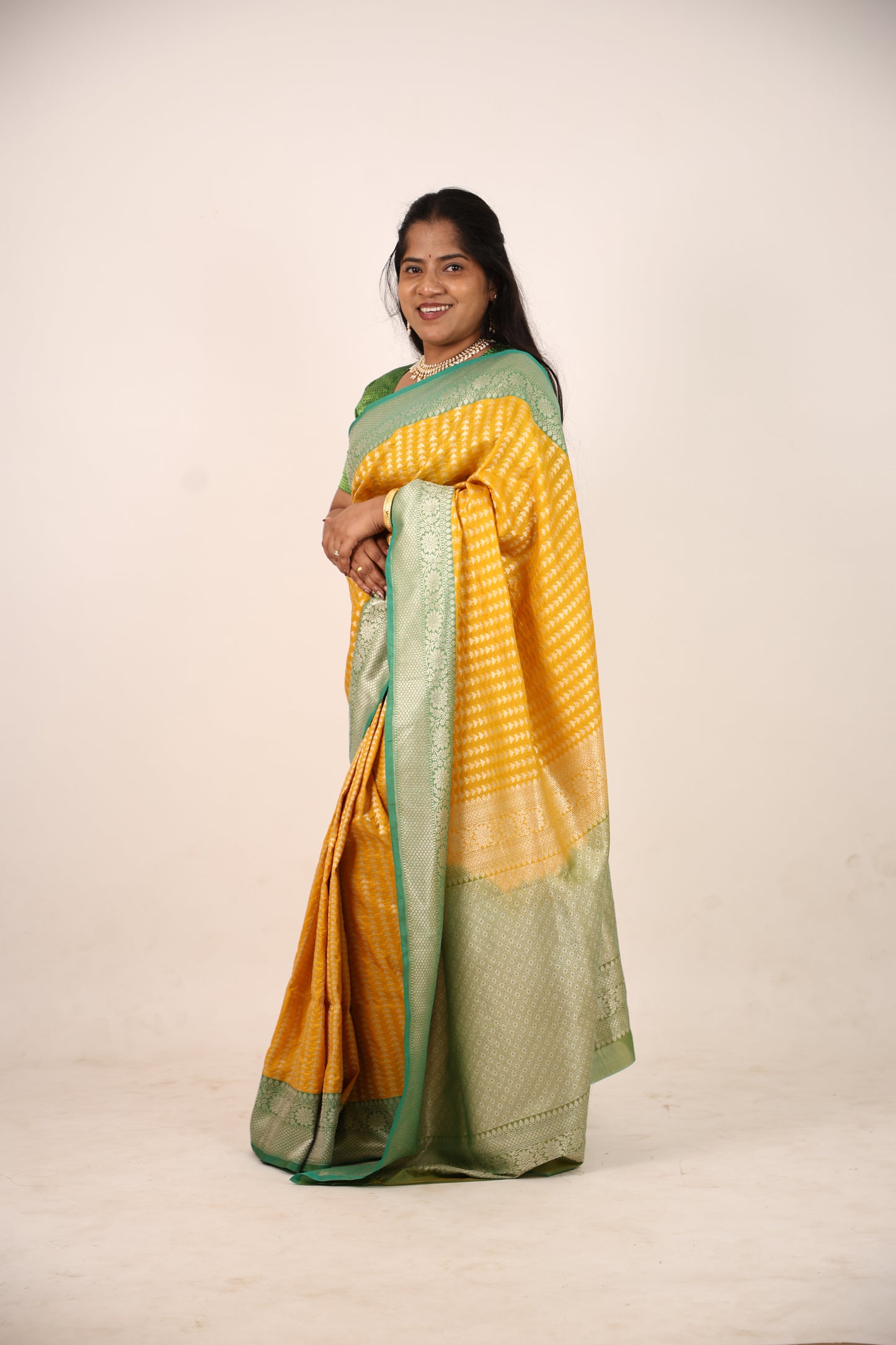 Amber Banarasi Katan Saree