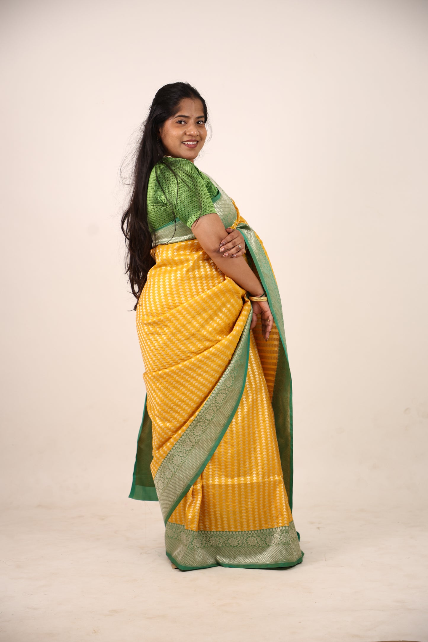 Amber Banarasi Katan Saree