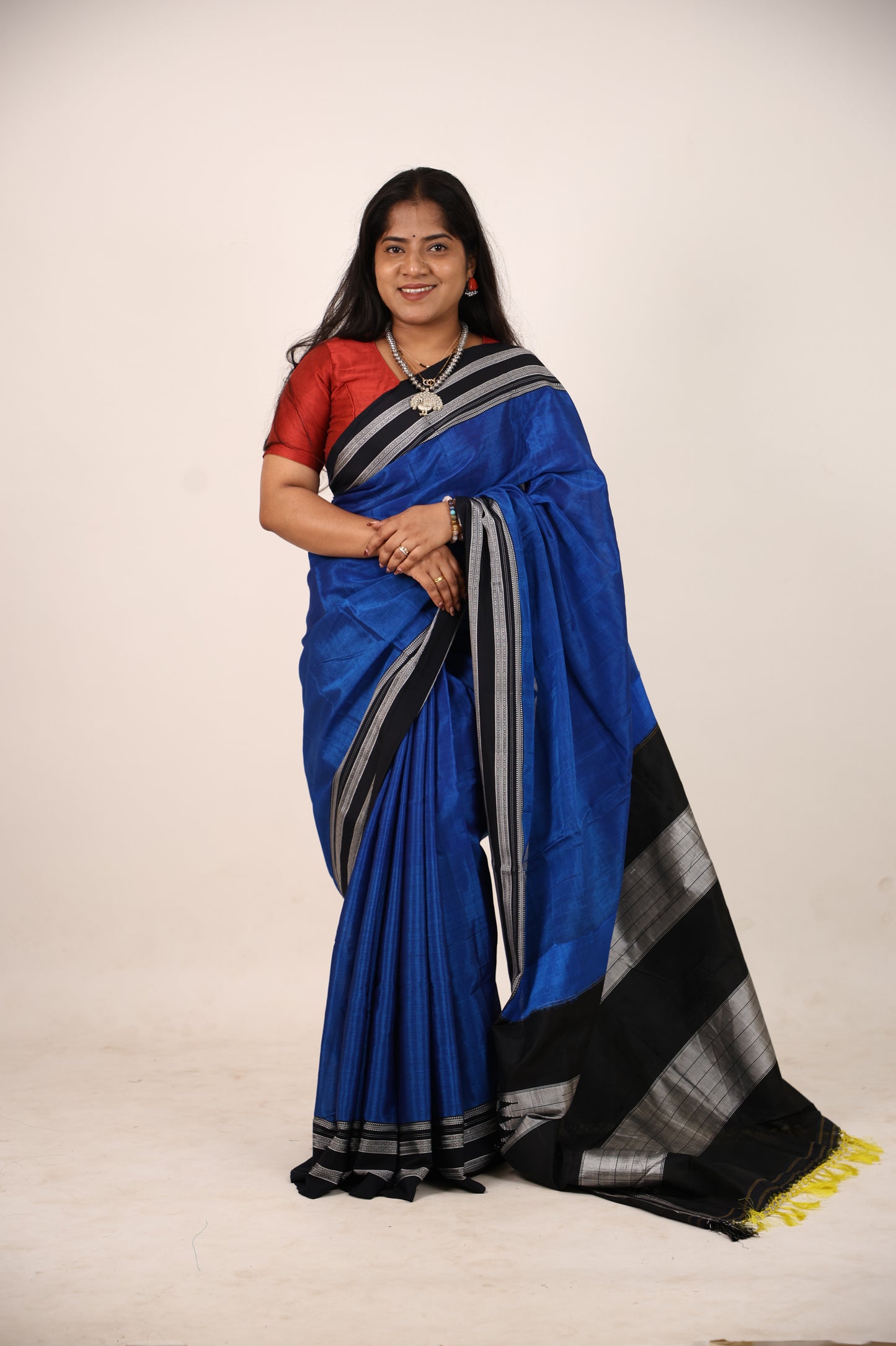 Admiral Blue Ilkal Saree