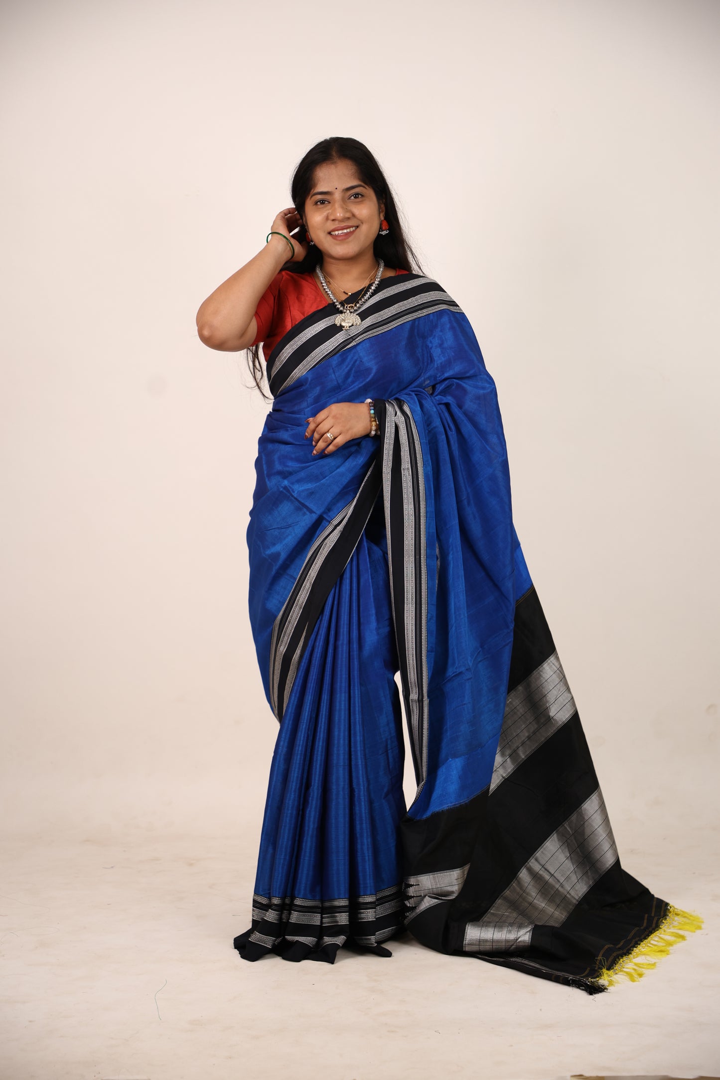Admiral Blue Ilkal Saree