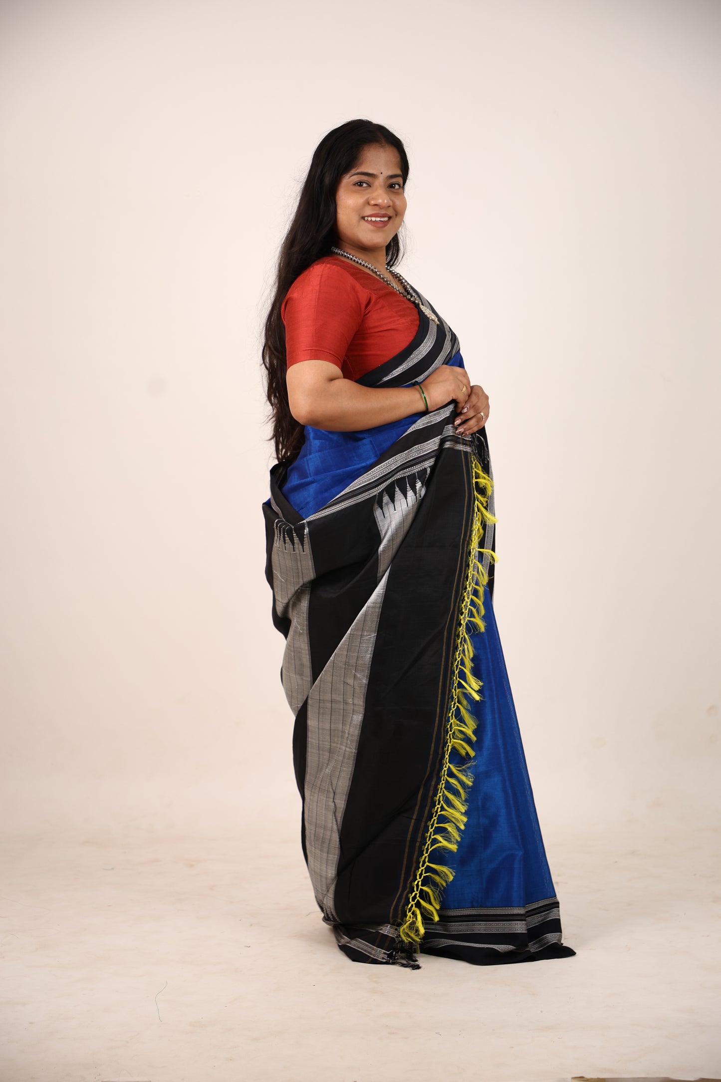 Admiral Blue Ilkal Saree