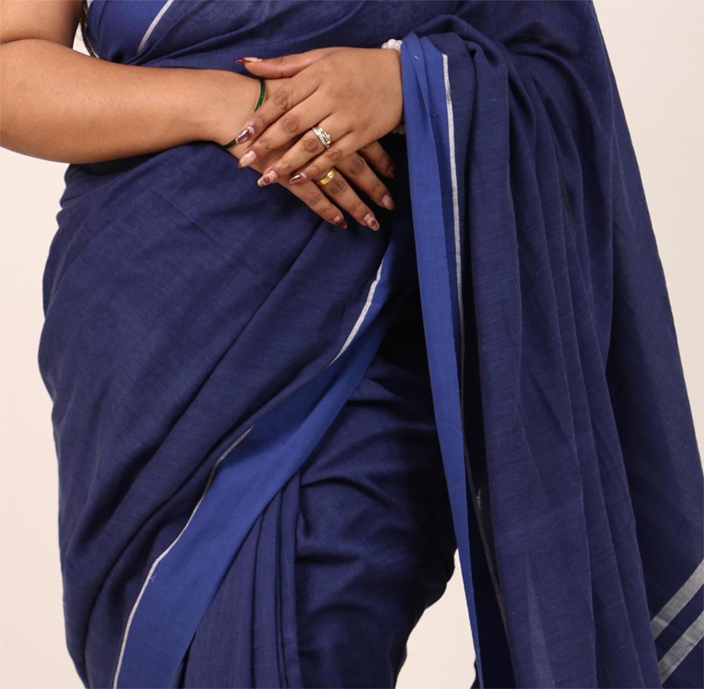 Royal Blue Cotton Saree