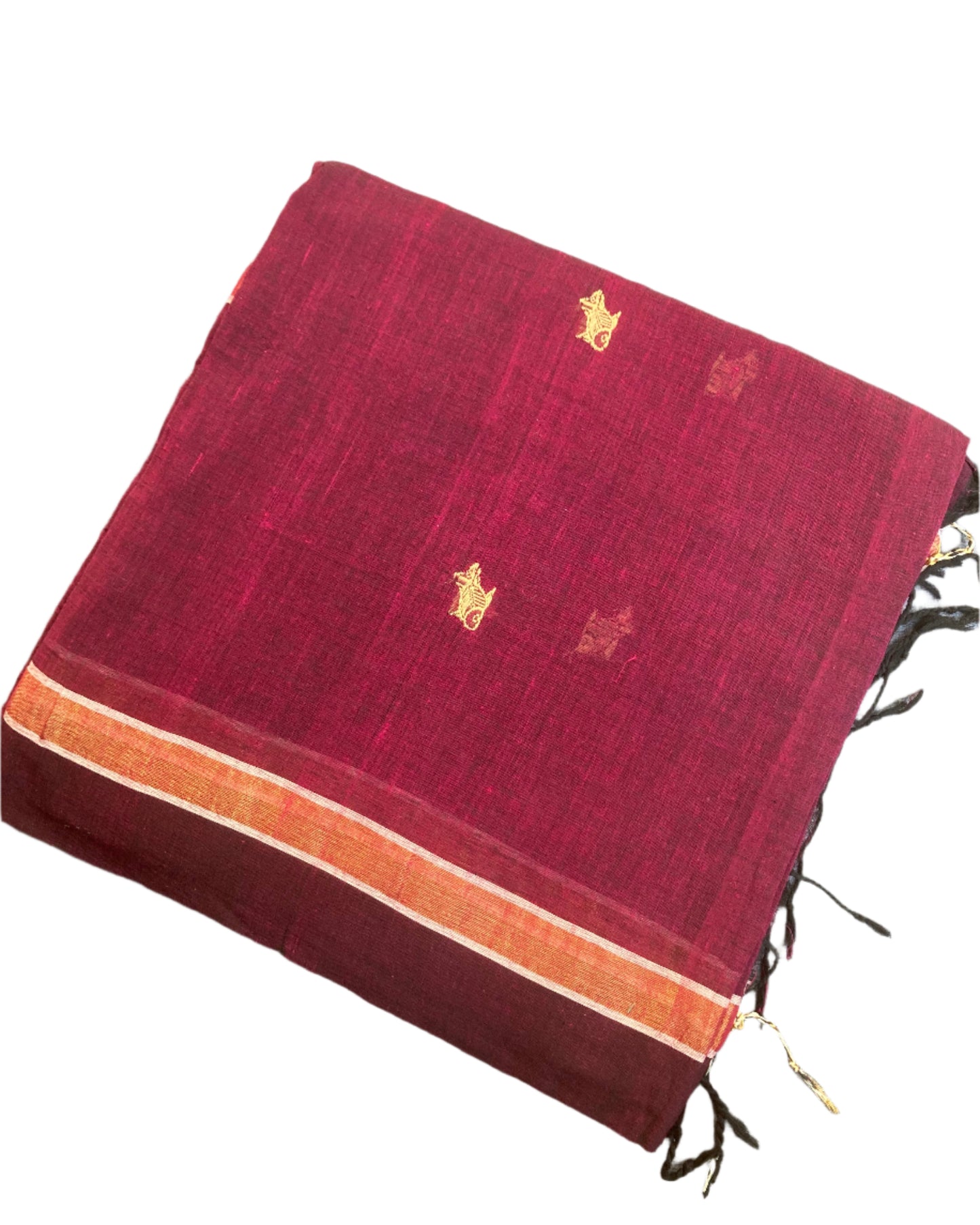 Grape Khadi Cotton Saree