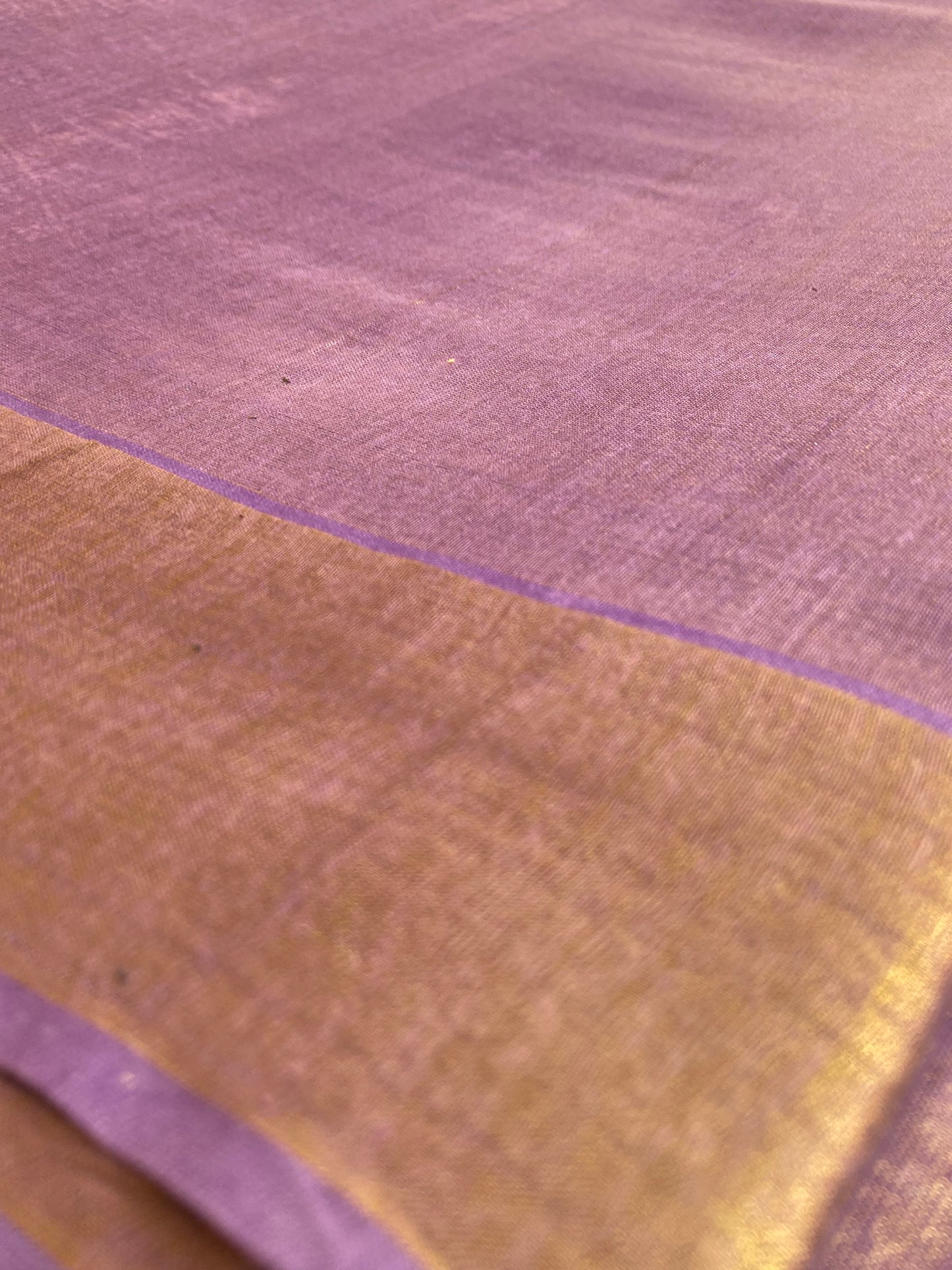 Lavender Magenta Tissue Cotton Saree