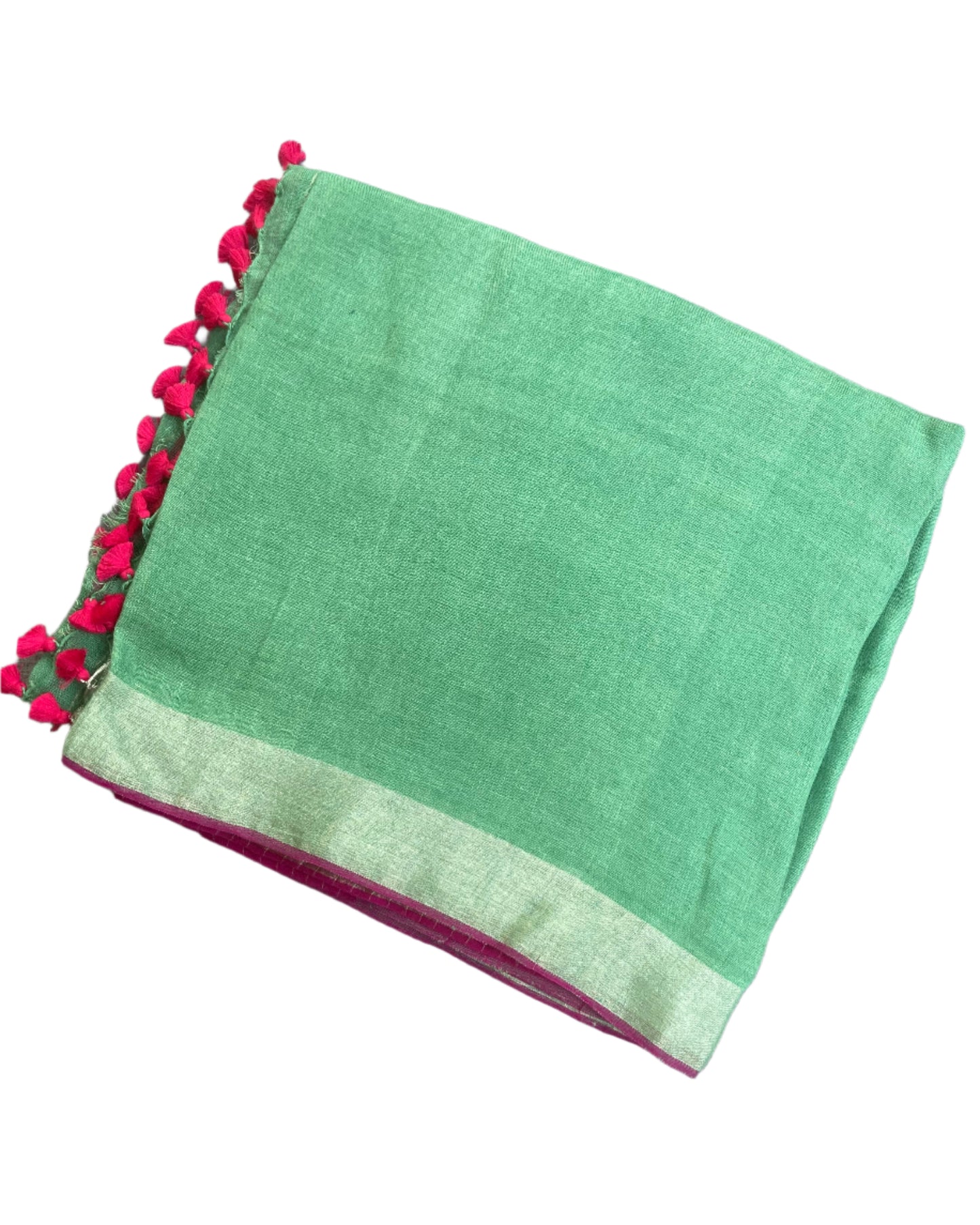 Shamrock Handloom Linen saree
