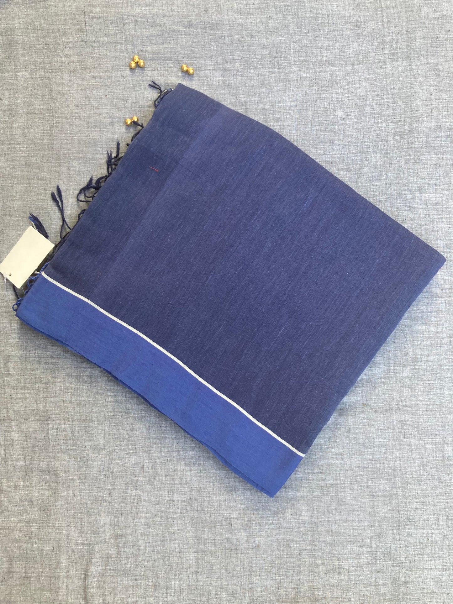 Royal Blue Cotton Saree