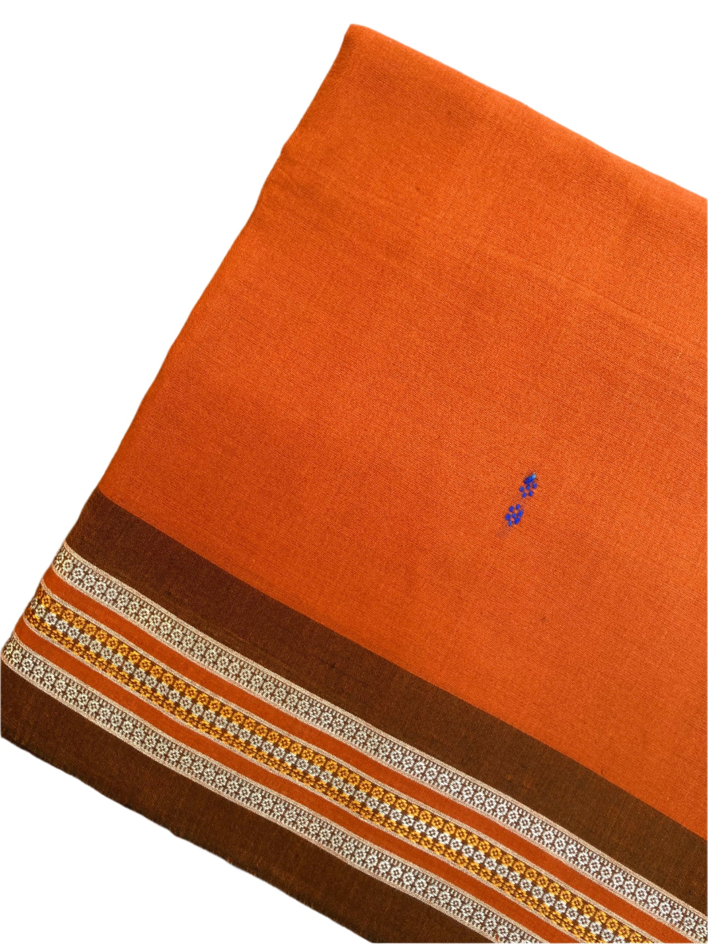 Brownish Orange Sambalpuri Ikkat saree
