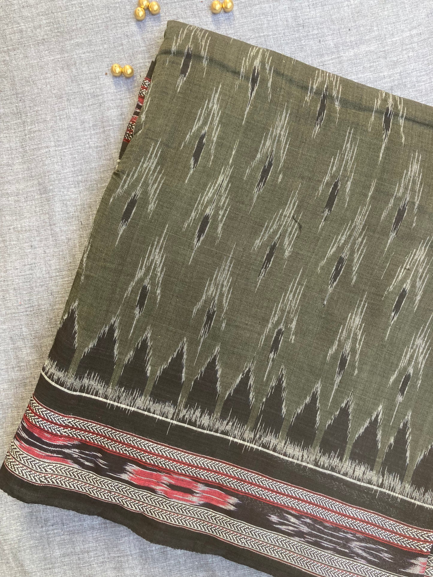 Uniform Sambalpuri Ikkat Saree
