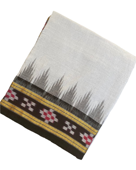 Gray sambalpuri Ikkat Saree