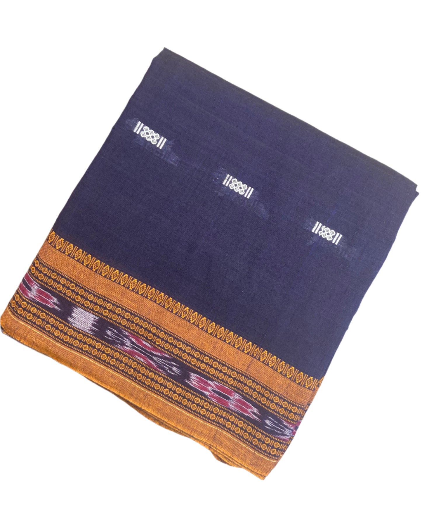 Oxford Blue Sambalpuri Ikkat Saree