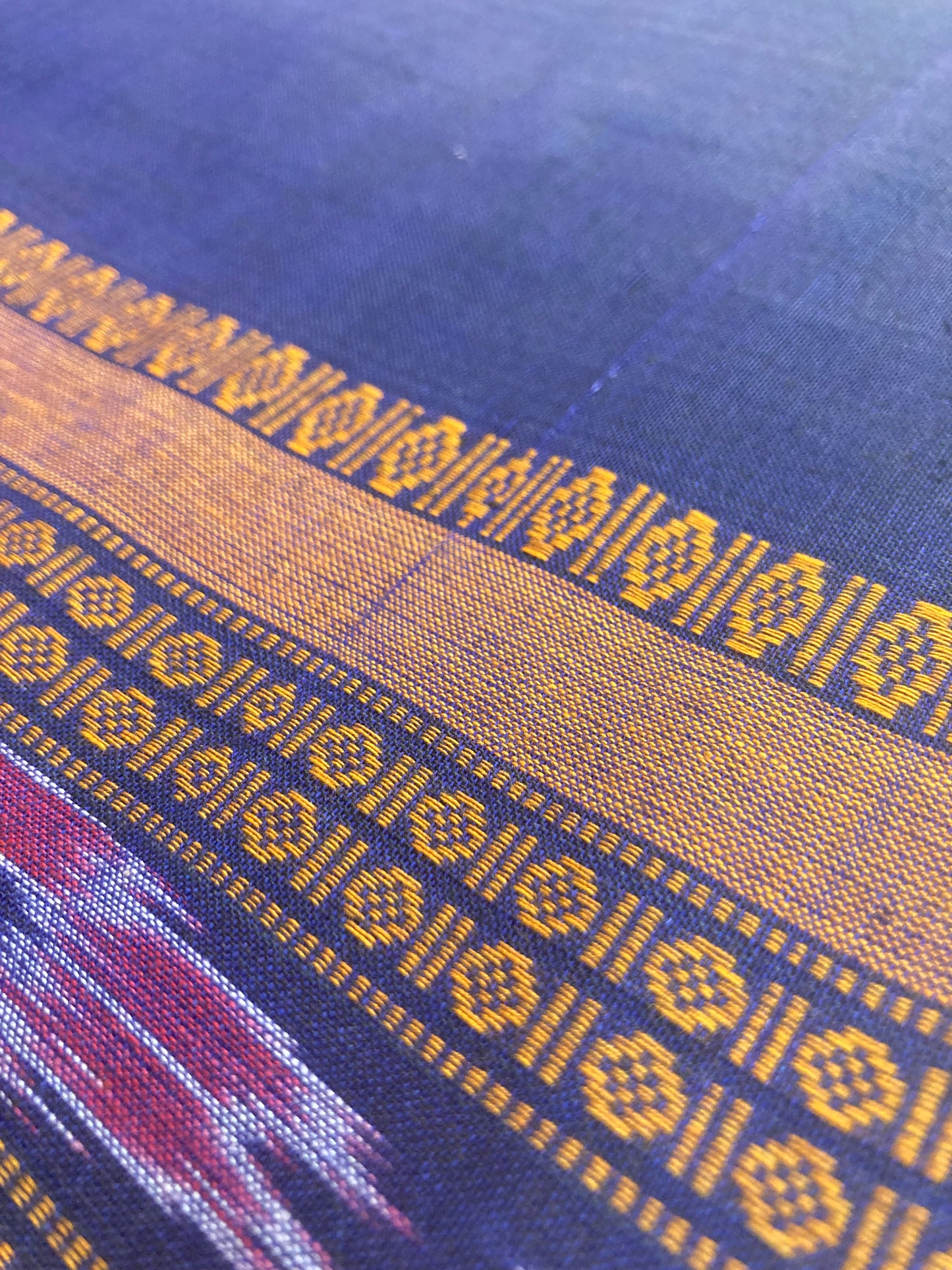 Oxford Blue Sambalpuri Ikkat Saree