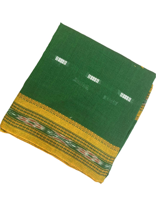 Brunkswik Green Sambalpuri Ikkat Saree