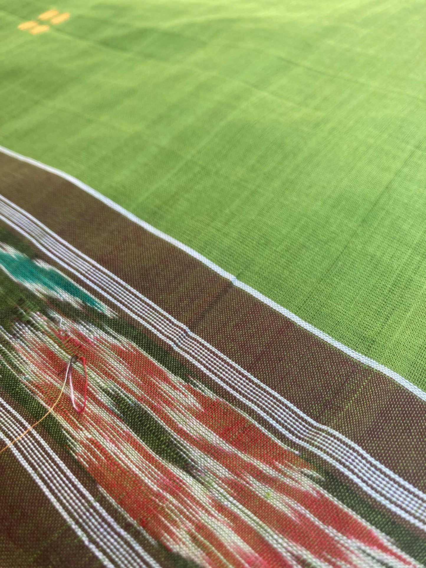 Kelly Green Sambalpuri Ikkat Saree