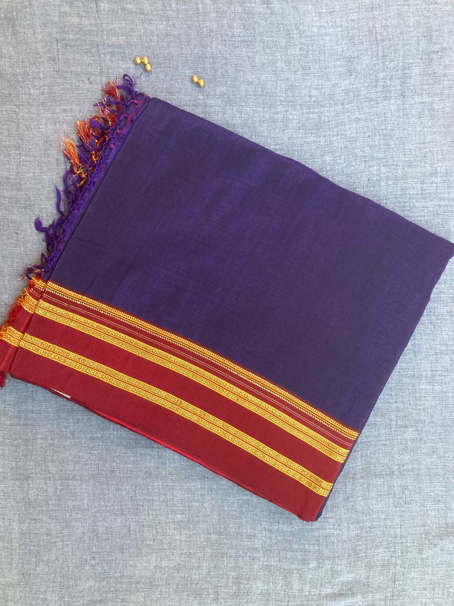 Deep Violet Ilkal Saree
