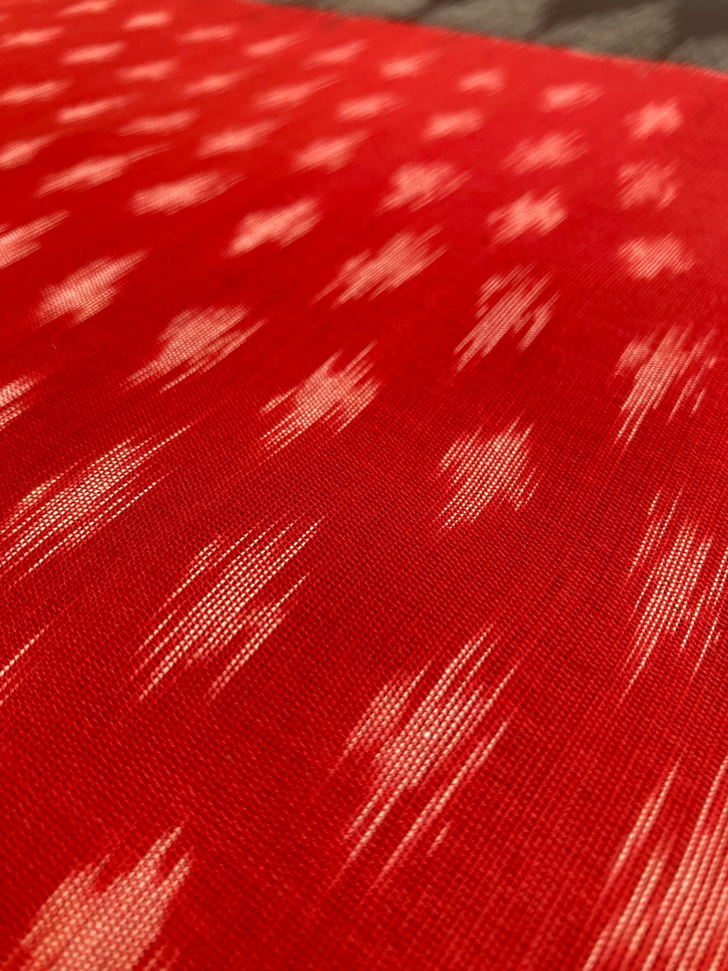 Red Black Pochampally Ikkat Saree
