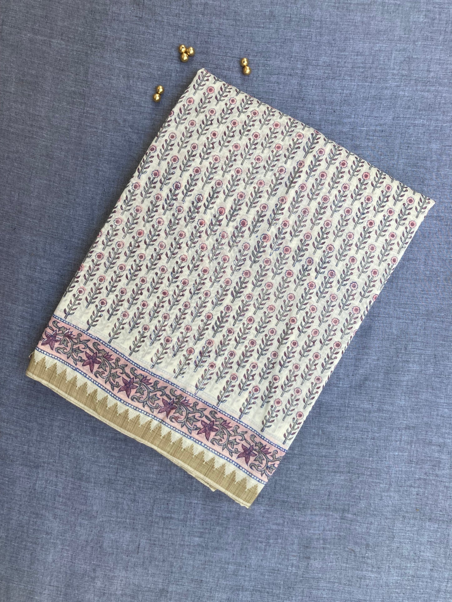 Coconut Sangneri Saree