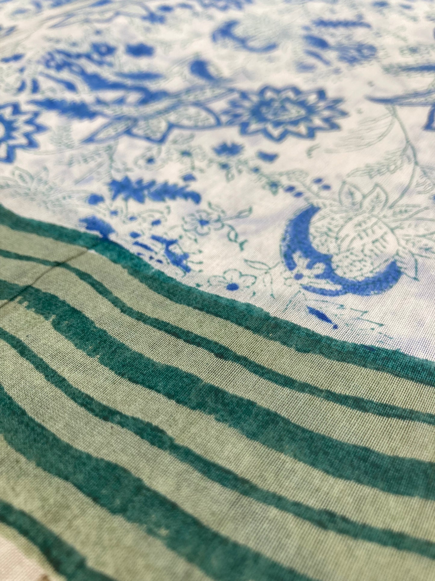 White Sangneri Saree