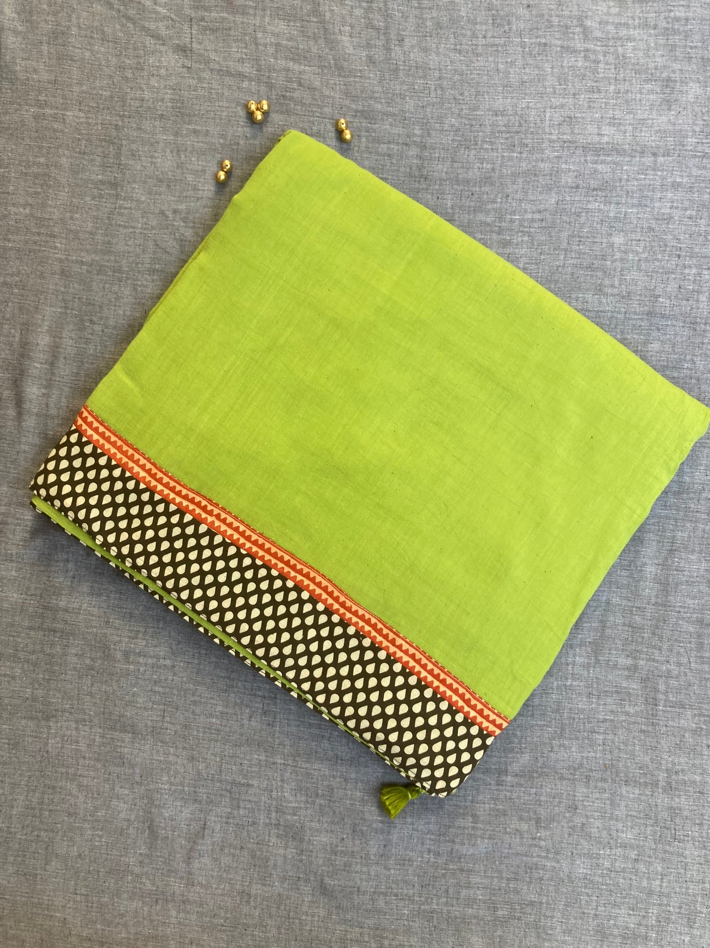 Light Green Maanto Concept Saree