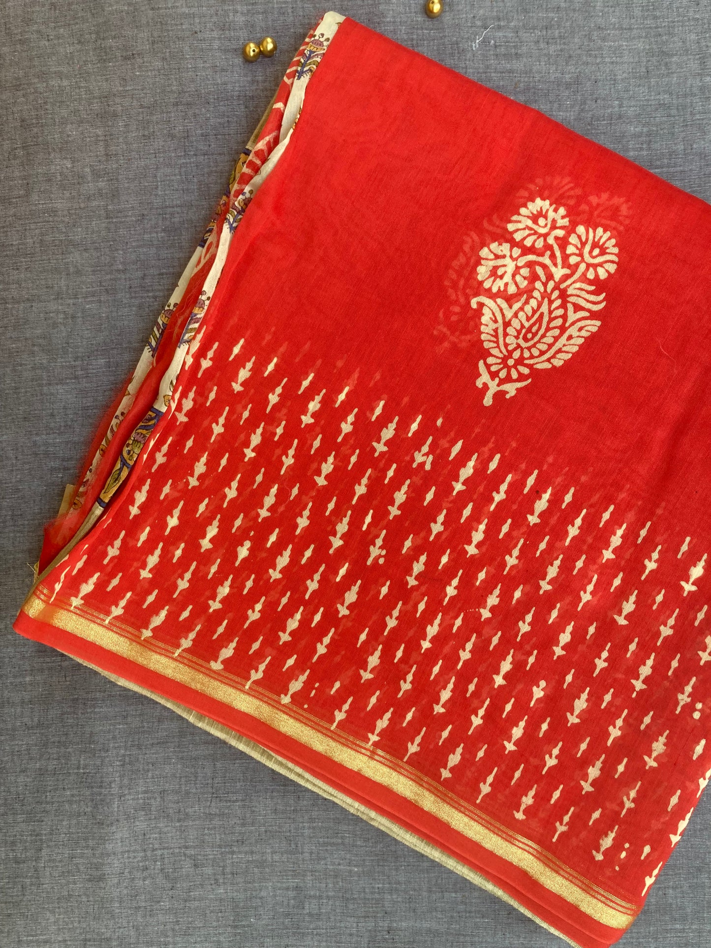 Peach Maanto Patli Pallu Saree